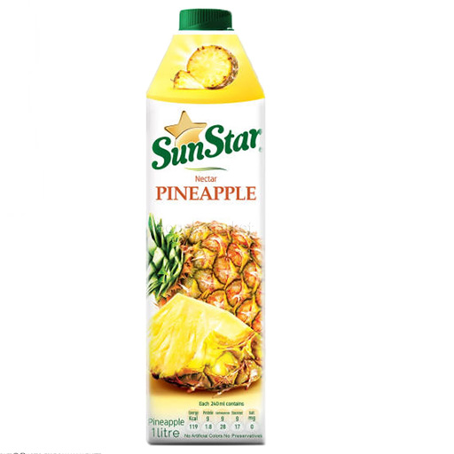 آبميوه آناناس يك ليتري سان استار